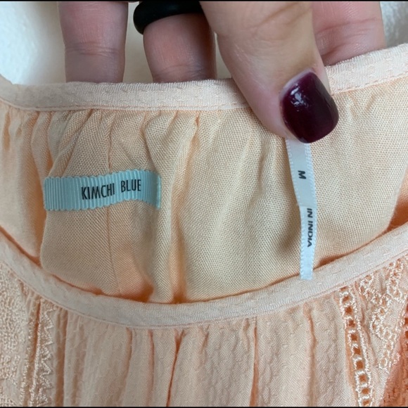 NWT Kimchi Blue Cold Shoulder Flowy Color Dress - Picture 2 of 7